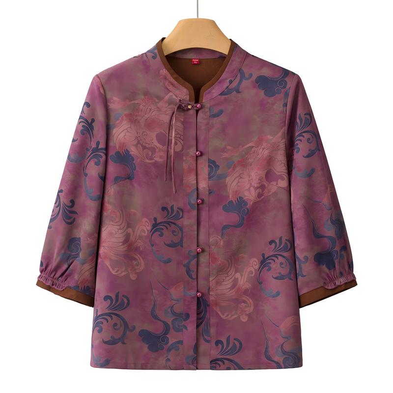 

Women s Round Neck Thin Summer Cardigan Blouse 3XL