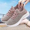 Shoes women's versatile and popular women's casual sports shoes breathable walking net shoes soft sole comfortable flying woven women's shoes