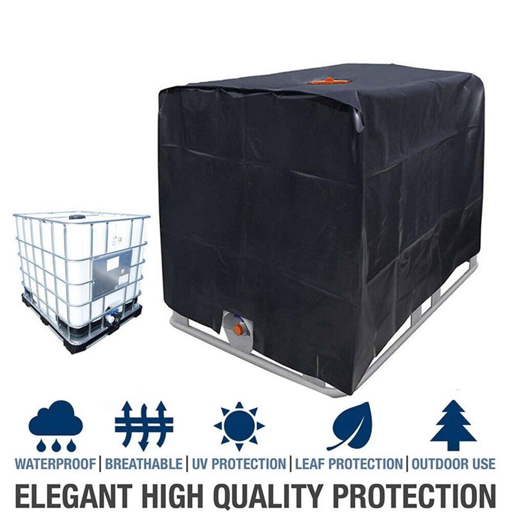

D2 Black 600L Water IBC Tank Protective Cover Tote Outdoor Waterproof Dustproof Cover Sunscreen Garden Yard Home Rain Container CHINA