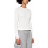 Y-3 Solid Color Crew Neck Long Sleeve T-Shirt Women tops White IV7754