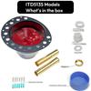 Tail Pipe Bath Drain Rough in set  Bathtub Drain Installation Floor Mount Tub Drain Rough for Freestanding Bathtubs