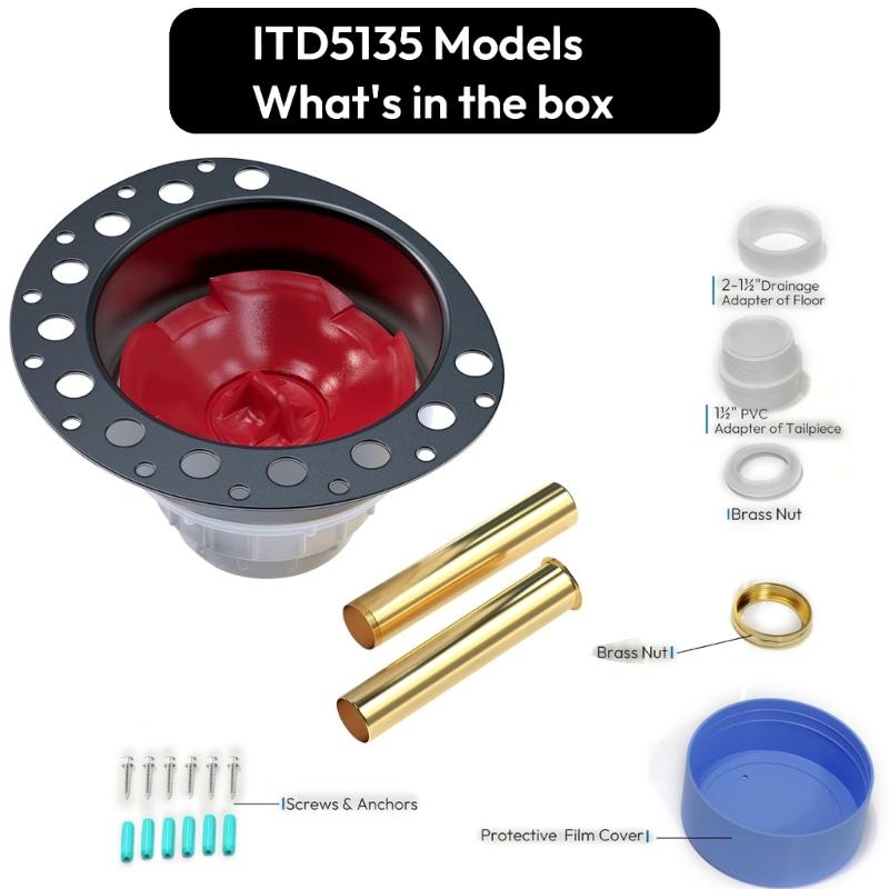 Tail Pipe Bath Drain Rough in set  Bathtub Drain Installation Floor Mount Tub Drain Rough for Freestanding Bathtubs