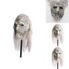 Stunning Game Of Thrones White Walker Night King Latex Mask With Realistic Long Hair