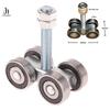 1PC Steel Bearing Pulley Hanging Wheel Parts  Door Rollers 4 Wheel Trolley Assembly Roller Hanging Sliding Track Wheel