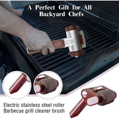 Elektrický nerezový čisticí kartáč na válečkový gril, Domácí čisticí nástroje