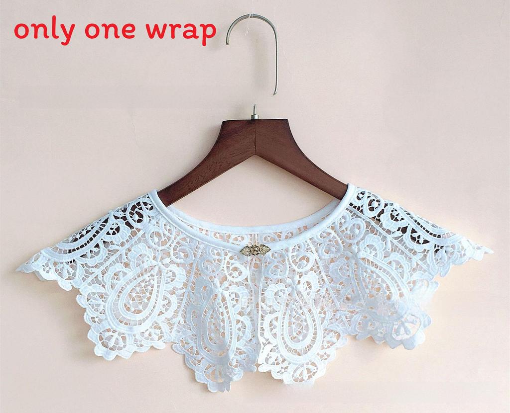 Hanfu Cloud Shoulder Embellishments With Flower Lace For Women Fashion Accessories