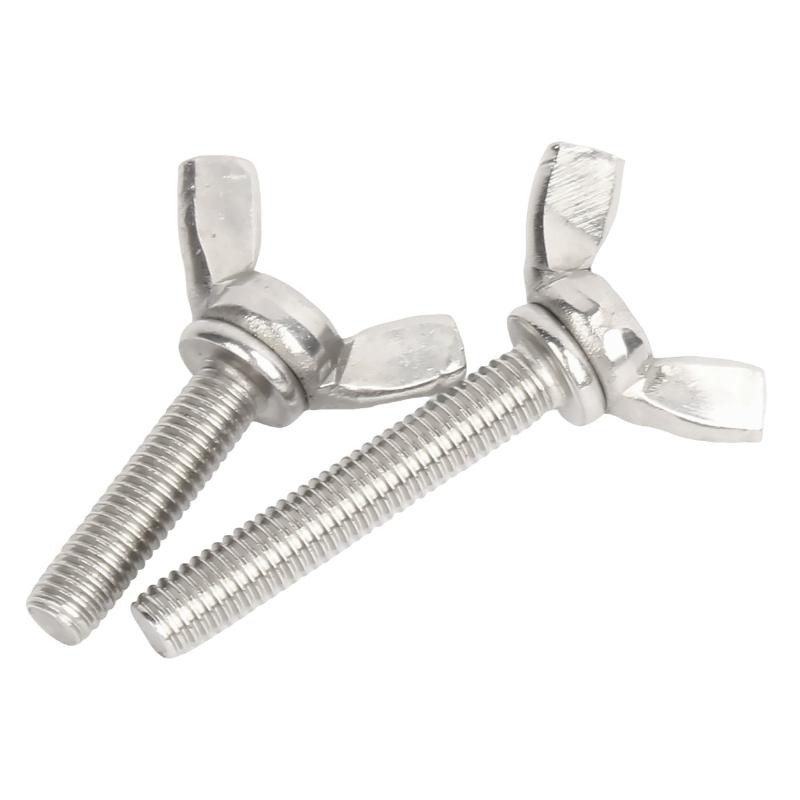 BSW / UNC 10#-24 1/4-20 Acciaio Inossidabile 304 A2 Viti Serrabili a Mano Bulloni a Farfalla Vite a Molla Regolabile
