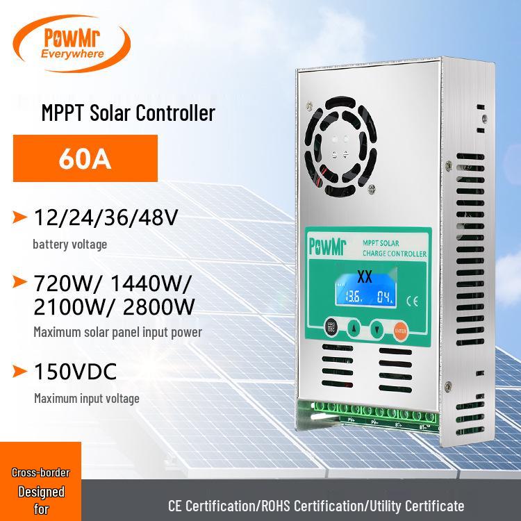 

Spot MPPT Solar Controller 60A 12V-48V for RV & Home Energy Storage - High Efficiency