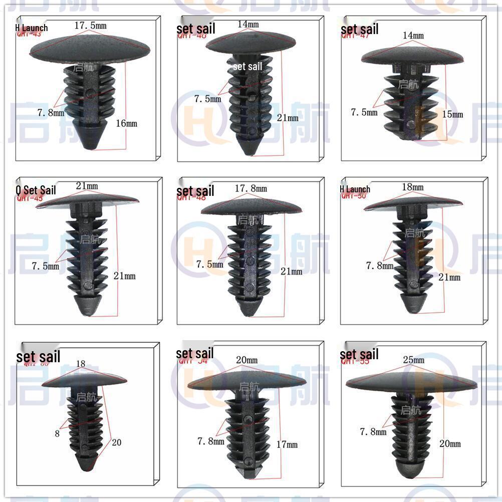 Plastic Tree-Shaped Snap Fasteners for Sheet Fixation - Nylon Rivets