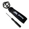 [Keychain One] Keychain for Jimny Jimny Sierra Jimny JB64 Carbon Keyed Key Chain Key Holder Case (Color: Black)