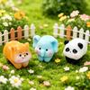 2 Stück Cartoon-Tierfigur Dekoration für Computermonitor Niedliche Schwein Panda Ente Elefant Statuen für Schreibtisch im Büro Armaturenbrett im Auto TV Computerbildschirm Dekoration