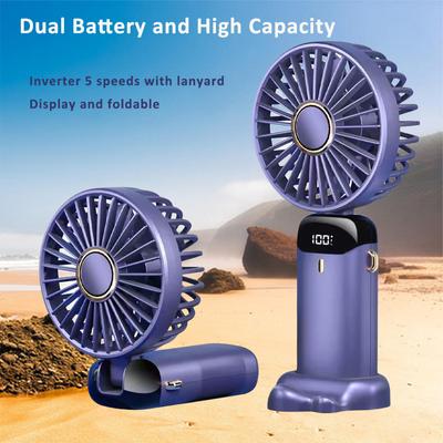 Ventilador portátil USB Mini Ventilador portátil para estudantes Pequeno Ventilador digital Ventilador elétrico dobrável com fragrância recarregável para mesa