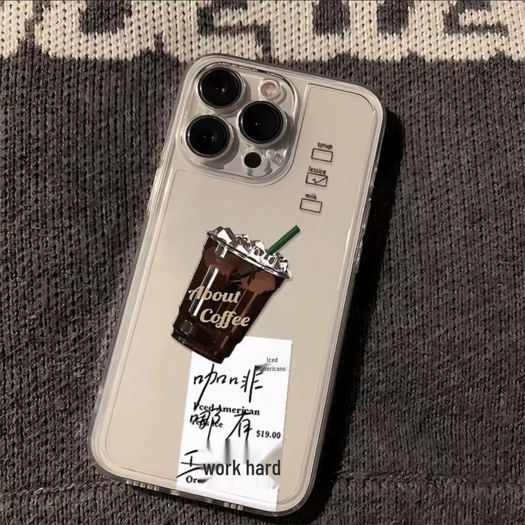 Universeller Kaffeebecher und Weiche Hülle für iPhone 14/15/16/17/17 Pro Max