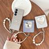 Bow Epoxy Mobile Phone Case Mirror For Samsung Zflip6 Flip Hard Case Fold7 Folding Screen Bracelet