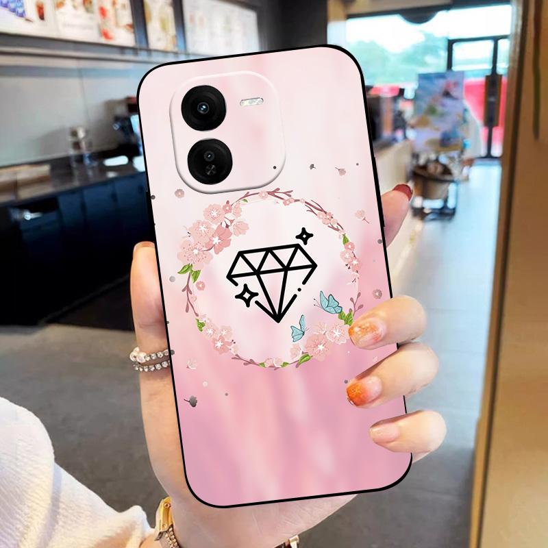 For VIVO Y37 Pro Case Cover Black TPU Shockproof Shell For VIVO IQOO Z9X Phone Case Soft Silicone Funda V2354A Y37Pro Coque