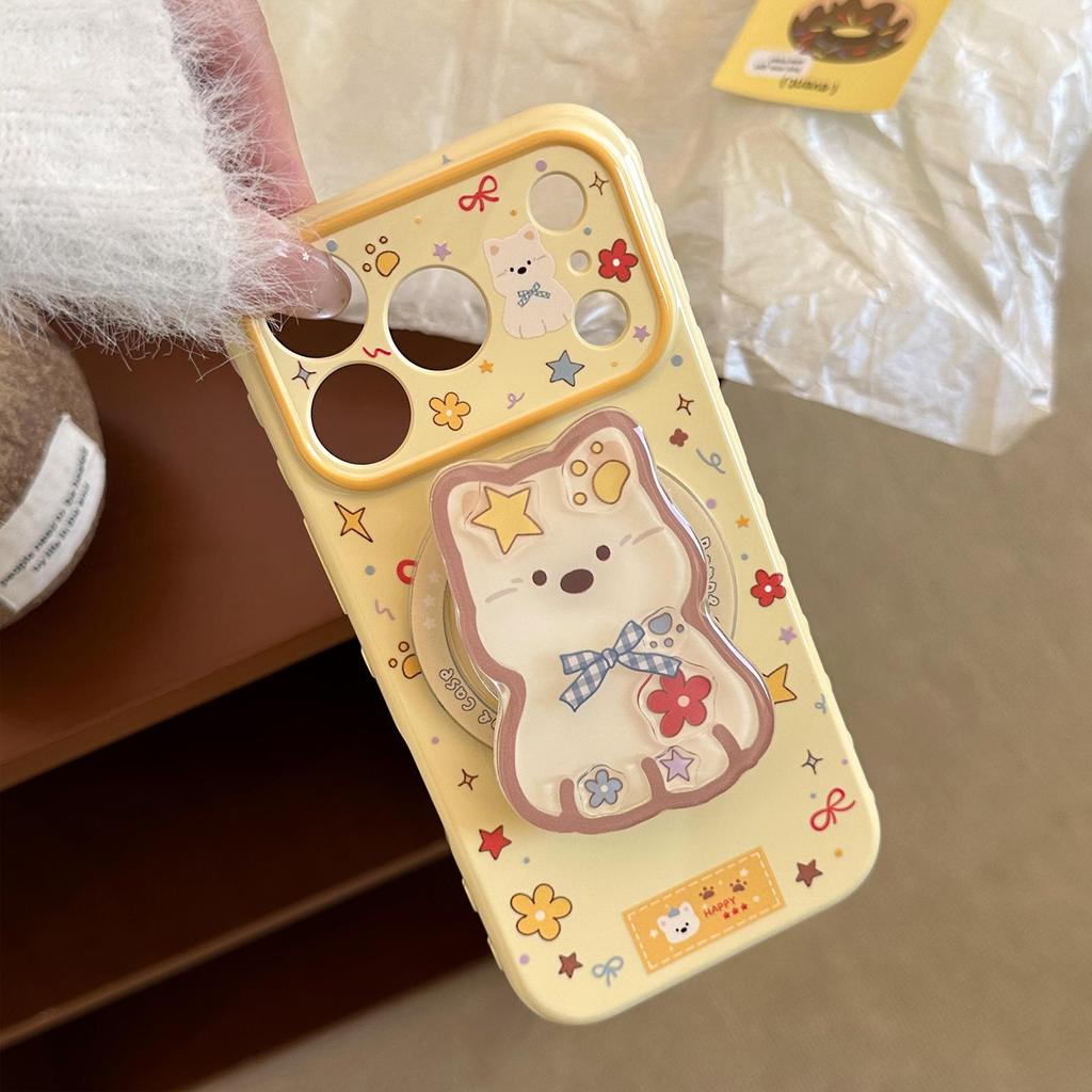 Cute Puppy Magnetic Phone Case for iPhone 16, iPhone 17, and iPhone 17 Pro Max