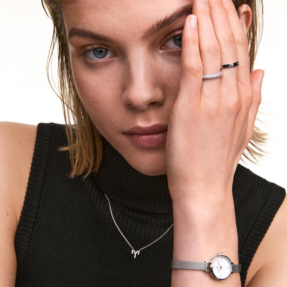 Danielwellingteon Petite Mini Sterling Silver Metal Analog Daily Watch