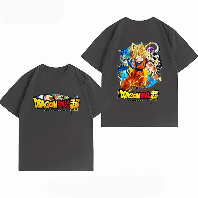 Unisexs Clothing 100 Cotton Summer TShirt Bandai Dragon Ball Super Goku Vegeta Frieza Print Unisexs Tops