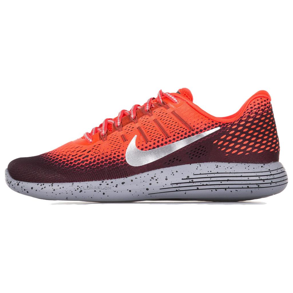 Nike Lunarglide 8 Shield Bright Crimson Unisex Sneakers Red Metallic-Silver 849568-600