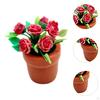 1:6 1:12 Maßstab Puppenhaus Topfblumen Feengarten Deko Klassisches Kinderspielzeug Harz