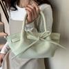 2025 spring new Korean version fashionable small fresh portable vegetable basket bag niche casual high-end textured messenger bag