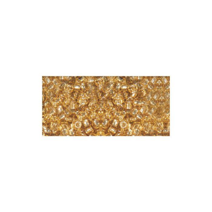 Premium Seed Beads Silver Trim 2.2 Mm Light Topaz 12 G