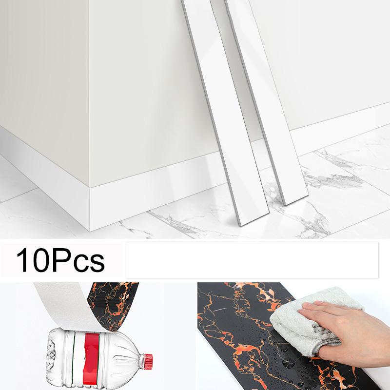 

10 шт. самоклеящаяся линия для подоконника, линия для отделки стены, линия угла стены, настенная наклейка, домашний декор, плинтус, бордюр 12*60 см 12*60cm