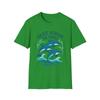 Unisex Softstyle T-Shirt Verspielte Delfine Ozeanwellen Sommer Strand T-Shirt