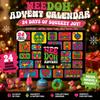 NeeDoh  Advent Calendar,13/24 Day 3D PVC Countdown,Christmas New Year Surprise Gift