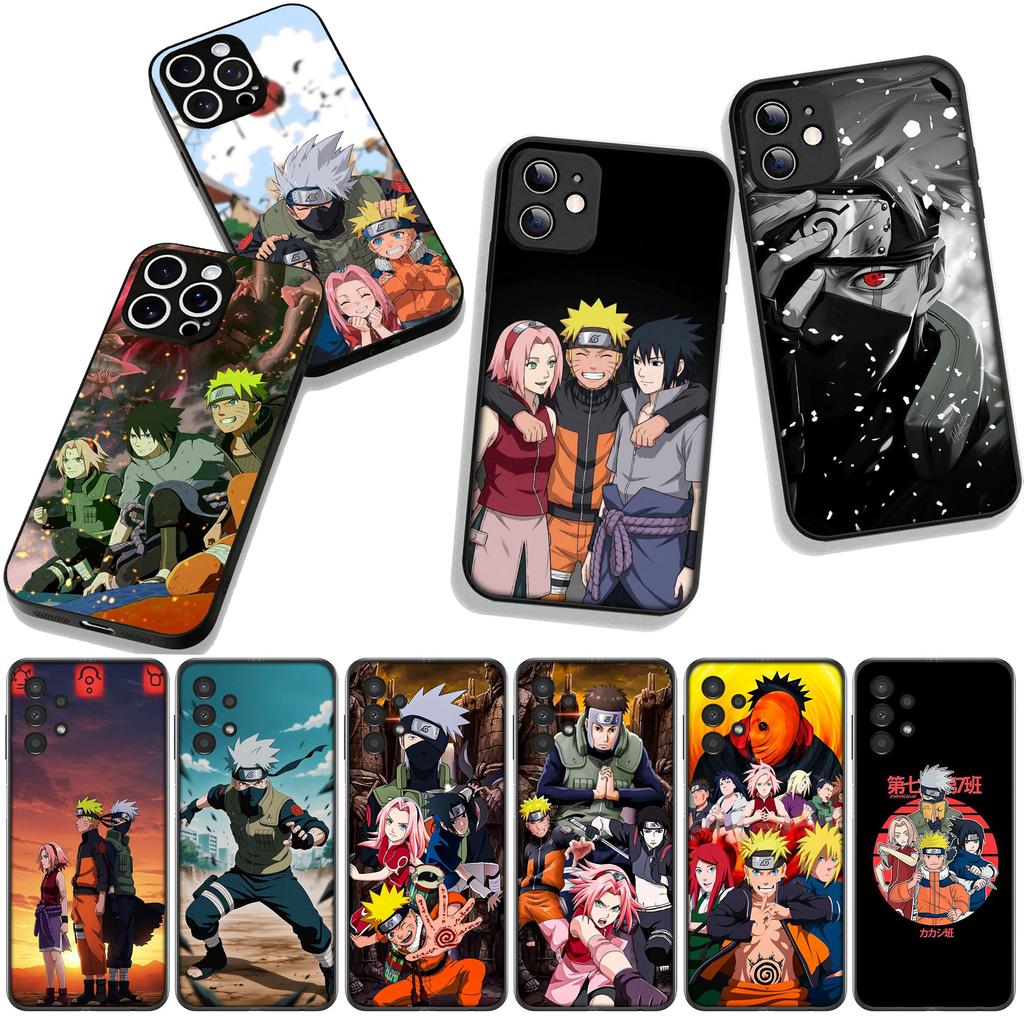 for Samsung Galaxy A36 A17 A26 A07 A35 A54 A53 A13 A33 A34 S8 S9 S20 S21 FE S10 Plus Case Kakashi Narutos Sasuke Haruno Sakura