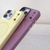 For iPhone 17 Pro Max Case Compatible with MagSafe Rhinestone Decor Lens Frame Silicone Phone Cover