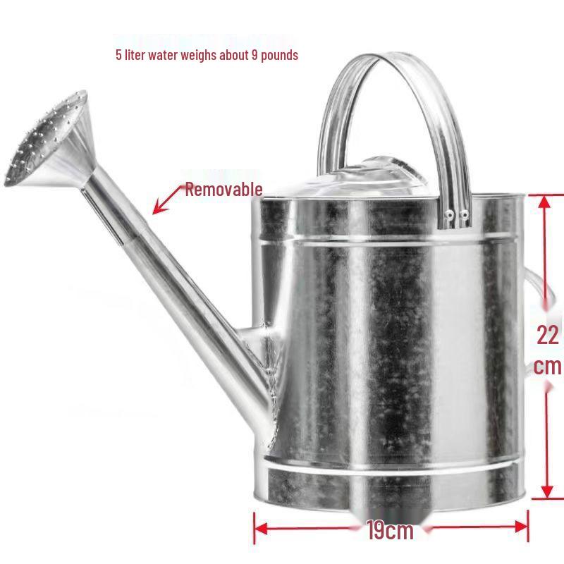 Rustproof Galvanized Watering Can - Thick, Leakproof, Large Capacity for Flowers & Vegetables