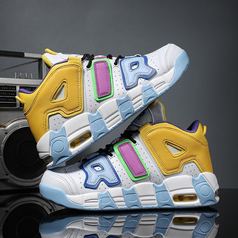 Men Casual Sneakers AIR Cushion Basketball Shoes Training Tennis Lace-Up Teens Running Sport Shoes Luxury Design Boots for Men