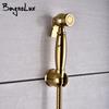 Titanium gold Brass Wall-mounted Handheld Bathroom Toilet Bidet Faucet Sprayer