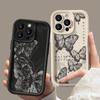 Candy Color Ink Butterfly Shell For Iphone 16 Pro 15 14 Pro Max 13 12 11 Pro Max Xr Xs X 7 8 Shockproof Tpu Soft Slim Case Cover