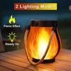 Solar Powered Garden Lantern Flickering Camping Light IP65 Waterproof Garden Lights for Walls Patios Pathways and Backyard Decor