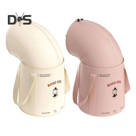 Collapsible Foot Bath Bucket with 5-Layer Insulation Portable Soaking Bag Hot Cold Baths Waterproof Design Foot Spa Bucket