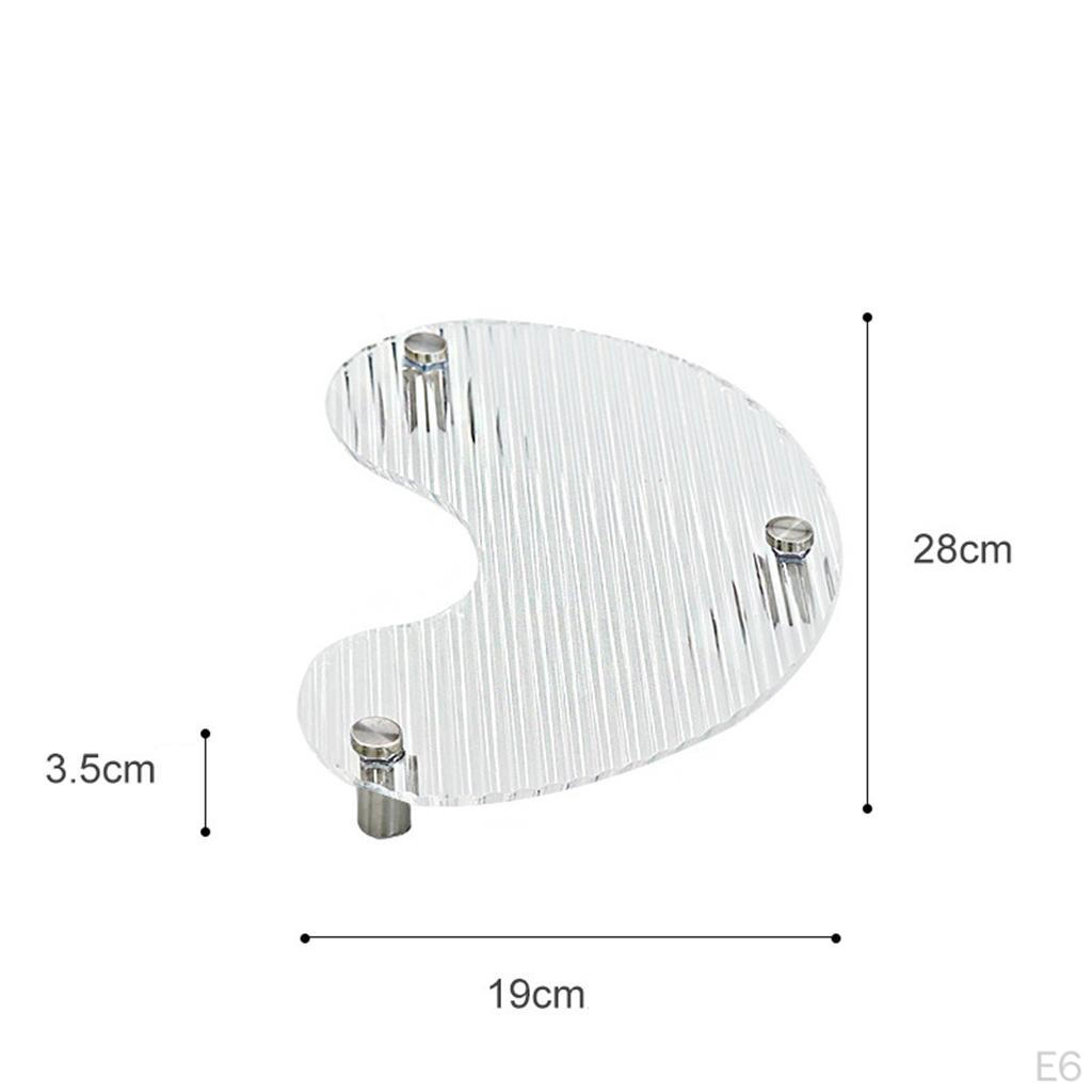 Acrylic Clear Serving Tray Decorative Plate Drink Jewelry Display Coaster