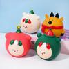 Pet Latex Toy Christmas Elk Animal Spherical Toy for Relieving Boredom and Venting for Small-sized Dogs Toys