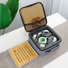 Traditional Chinese Kung Fu Ceramic Tea Set Travel Portable Teacup Teapot Camping Outdoor Teaware Gift for Tea Enthusiasts 2025