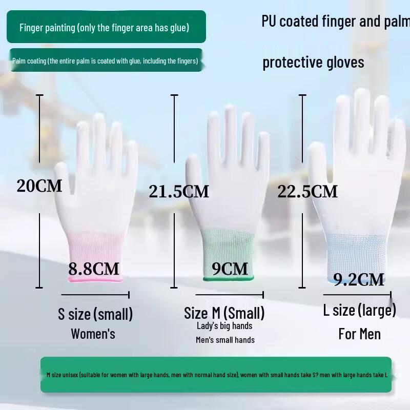 Anbikang PU Anti-Static Coated Labor Protection Work Gloves