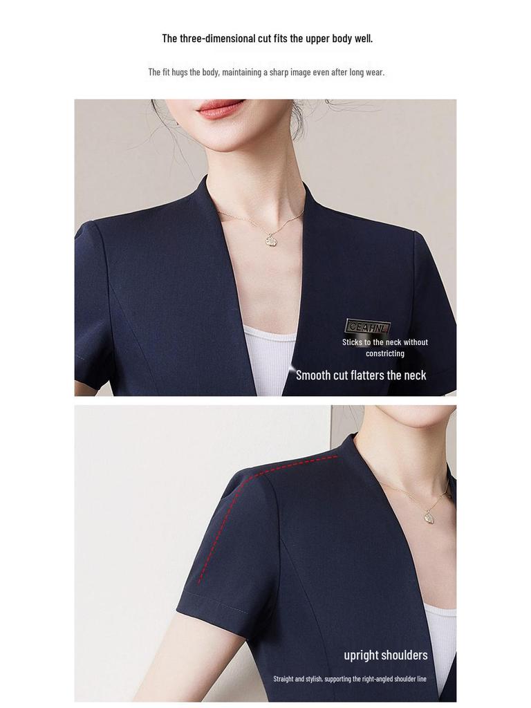 High-End Women's Suit Set for Hotel Lobby Manager or Jewelry Store Sales