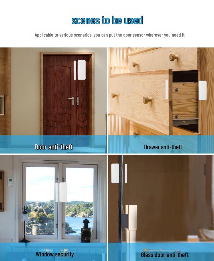 Tuya WiFi Door Magnet Alarm and Detector