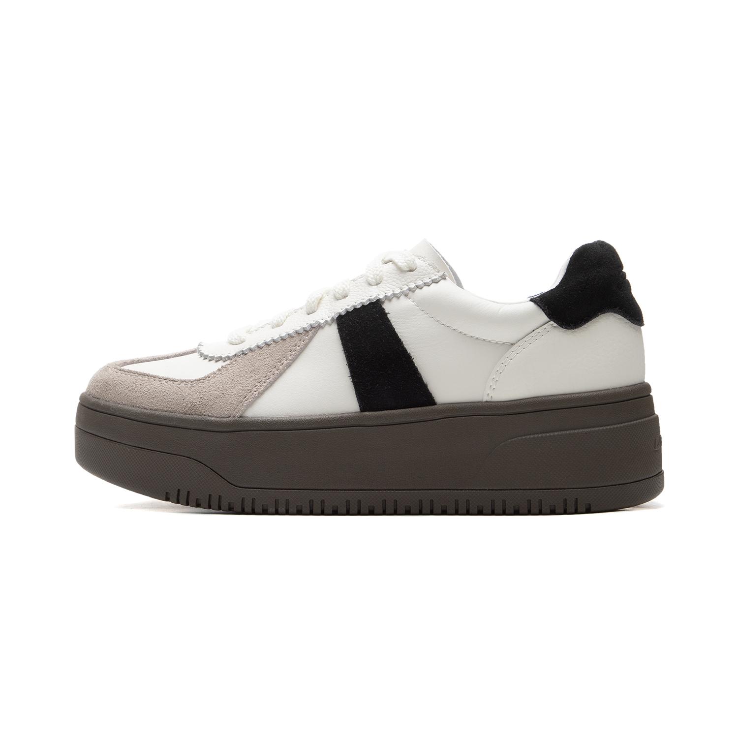 

new LiNing Cheese 2.0 German Training Anti Slip And Wear Resistant Breathable Low Top Skateboard Shoes Women s White Black 35