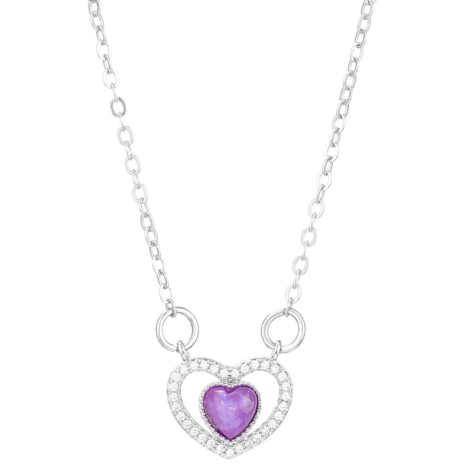 

LATS Fashion Luxury Inlaid Zircon Planet Moon Pendant Necklace for Women Girl Butterfly Water Drop Clavicle Chain Charm Jewelry