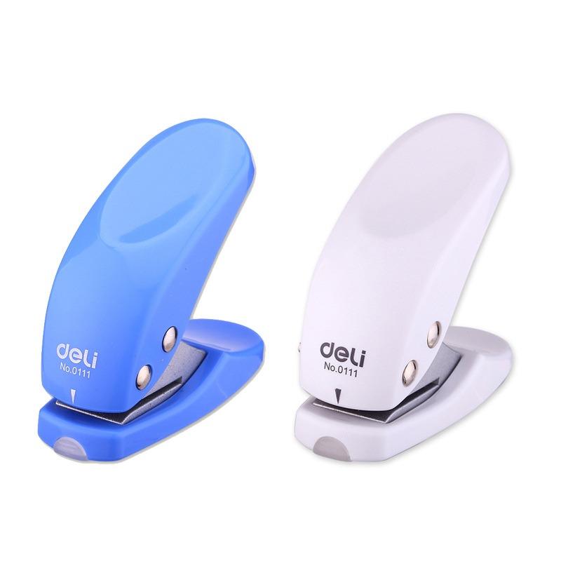 Mini Paper Punch Manual Portable Size PVC Stainless Steel 1 Hole Punch Machine Office School Supplies