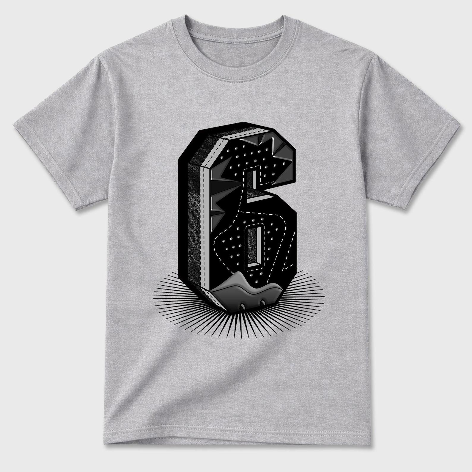 Number Statue graphic tee. Streetwear Brand Graphic T-Shirt. AJ6 Cap and Gown 3XL