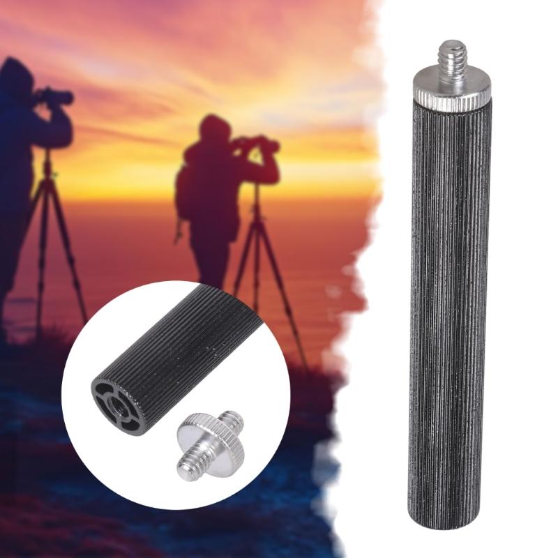 10cm Aluminum Alloy 1/4inch Female To Male Extension Rod For Camera Tripods Live Streaming Light Stand Accessories