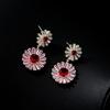 Classic Elegant Flower Drop Earrings Creative Luxury S925 Silver Needle Delicate Long Tassel Earring Fashion Women Jewelry