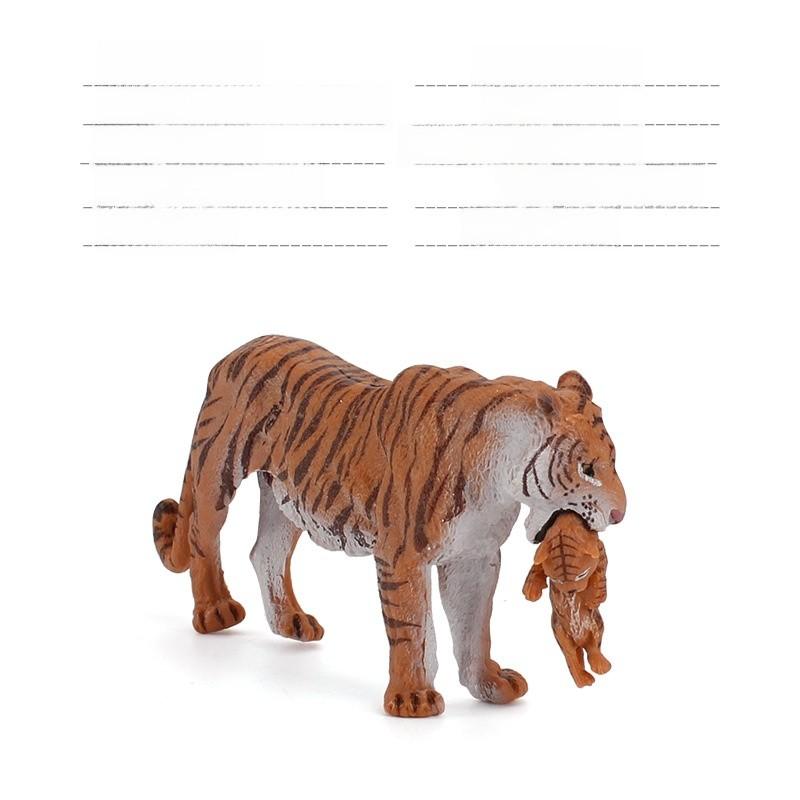 Authentic Forest Animal Pvc Tiger Figurine With Detailed Design For Nature Scene Decoration